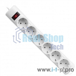 Сетевой фильтр Defender DFS 153 3 м, белый, 6 розеток