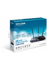Беспроводный двухдиапазонный TP-Link маршрутизатор с VDSL/ADSL модемом SOHO Archer VR400, 867 Мбит/с + 300 Мбит/с, VDSL2/ADSL2+, Annex A, 4 порта 100 Мбит/с, 1 порт WAN 1000 Мбит/с, 1 порт USB 2.0