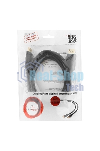 Кабель DisplayPort Gembird, 1.8м, 20M/20M, черный, экран, пакет CC-DP-6