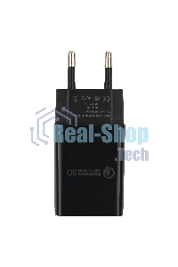 Сетевое зарядное устройство Cablexpert MP3A-PC-17, QC 3.0, 100/220V - 1 USB порт 5/9/12V, черный