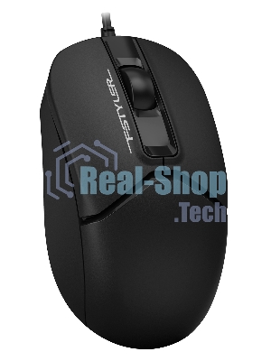 Мышь проводная A4Tech Fstyler FM12 черный, 1200 dpi, USB, кнопки - 3