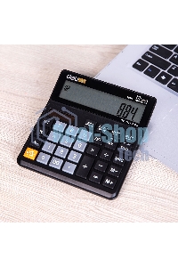 Калькулятор бухгалтерский Deli EM01120 черный 12-разр.