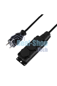 Удлинитель-шнур на рамке Rexant КГ 3х1.5, 30 м, 3 гнезда, морозостойкий, с/з, 16 А, 3500 Вт, IP44 (Сделано в России)