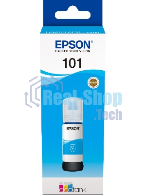 Картридж струйный Epson L101 C13T03V24A синий (70мл) для Epson L4150/L4160/L6160/L6170/L6190
