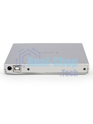 Оптический привод внешний с интерфейсом USB 2.0 Gembird DVD-USB-02-SV пластик, серебро