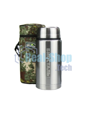 Термос BIOSTAL NTS-500B ОХОТА ш/г, суповой с ложкой, с термочехлом