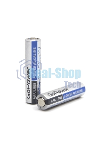 Батарейка GoPower LR03 AAA Shrink 2 Alkaline 1.5V (2/40/800) коробка (40 шт.)