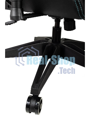 Кресло Knight Outrid Smile черный, экокожа, 120 кг, механизм качания