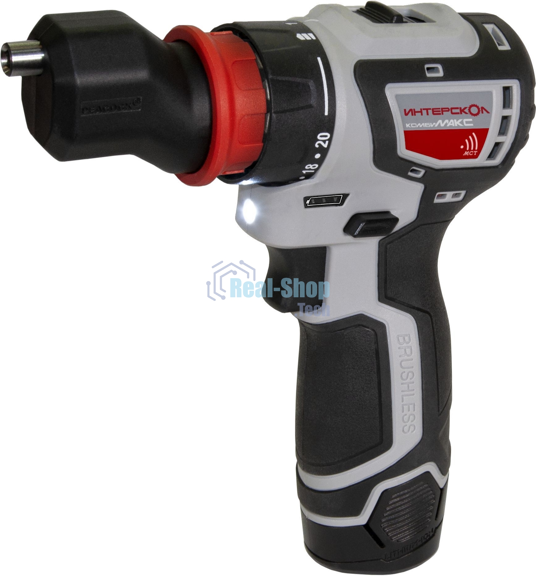 Дрель-шуруповерт аккумуляторная ИНТЕРСКОЛ ДА-10/12В 36, Аккумуляторная, 12В, 2 АКБ, Кейс