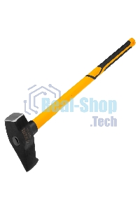 Колун-кувалда Denzel 4000 г, кованая, фибергласовая рукоятка c TPR покрытием, 880 мм