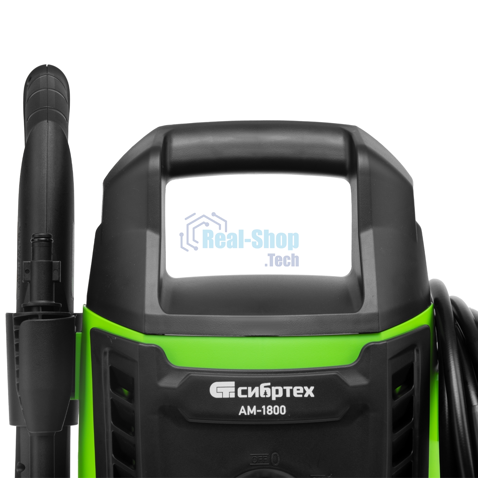 Моечная машина высокого давления Сибртех АМ-1800, 1800 Вт, 140 бар, 350 л/ч, колесная
