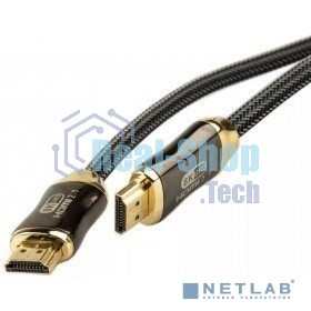 Кабель HDMI 19M/M,ver. 2.1, 8K@60 Hz 3m метал разъемы, нейлоновая оплетка Telecom TCG300-3M