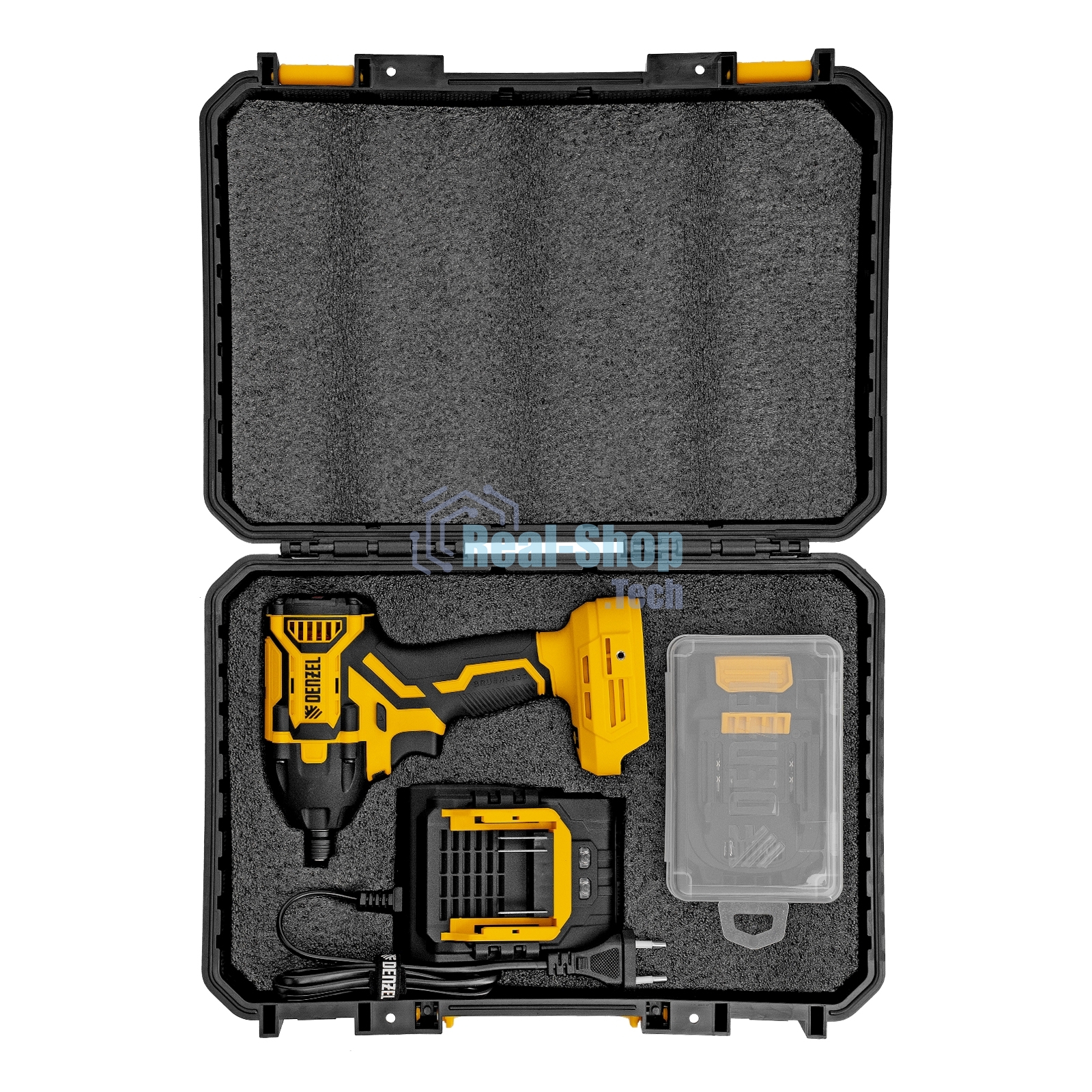 Винтоверт ударный аккумуляторный бесщет. Denzel CIDH-BL-20-270, Li-Ion, 20 В