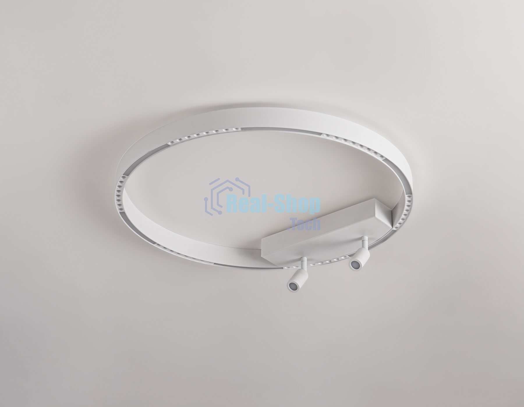 Потолочный светодиодный светильник Ambrella light FL5807/1+2 WH белый 40W 3000K/4200K/6400K D600*95 (без ПДУ)