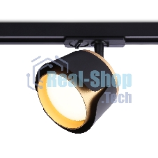 Трековый однофазный светильник Ambrella light GL5344 BK/GD черный/золото GX53 D100*66