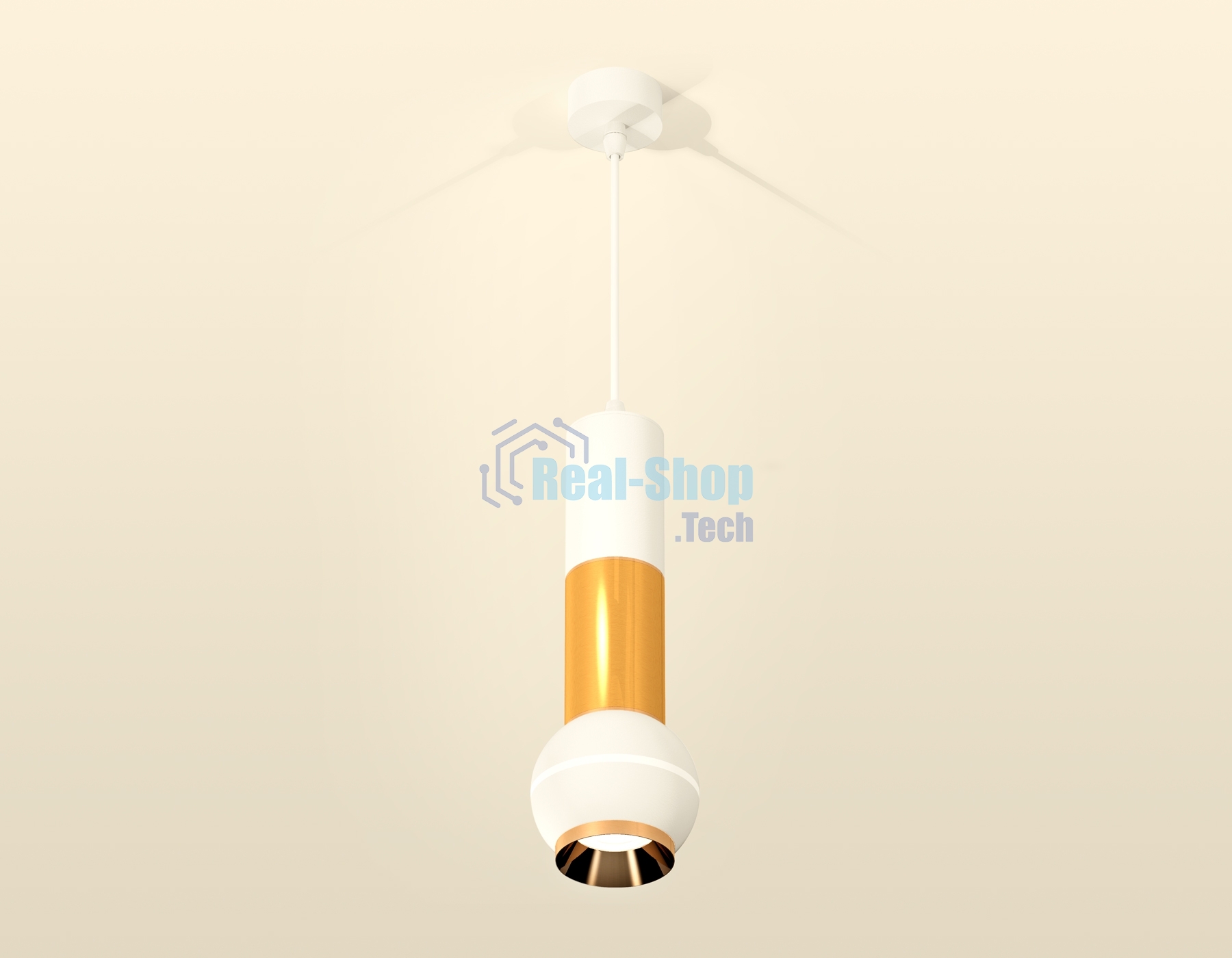 Светильник Ambrella XP1101030 SWH/PYG белый песок/золото желтое полированное MR16 GU5.3 LED 3W 4200K