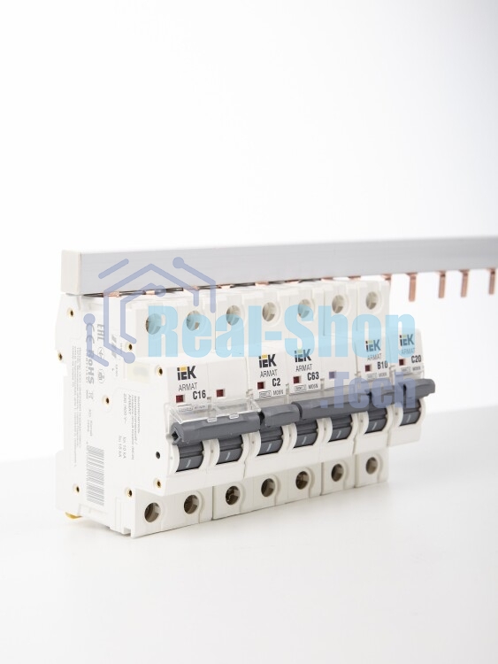 Шина соединительная типа IEK YNS21-2-063PIN (штырь) 2Р 63А (дл.1м) IEK