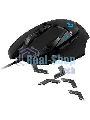 Мышь проводная Logitech G502 HERO черный, 25600 dpi, USB, кнопки - 11