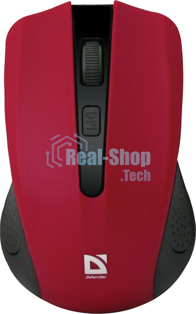 Мышь беспроводная Defender Accura MM-935 красный, 1600 dpi, радиоканал, USB, кнопки - 4