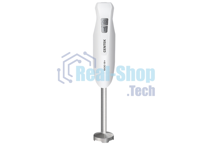 Блендер Centek CT-1343 белый 600Вт, турбо режим, специальная заточка лезвий, легкая очистка