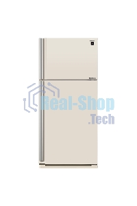 Холодильник Sharp SJ-XE55PMBE бежевый двухкамерный 388/148 л морозилка сверху