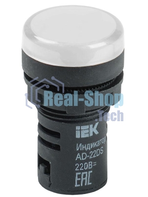 Арматура светосигнальная AD-22DS 220В бел. IEK BLS10-ADDS-230-K01