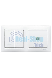 Рамка Valena - Белая - двухместная Legrand 774452