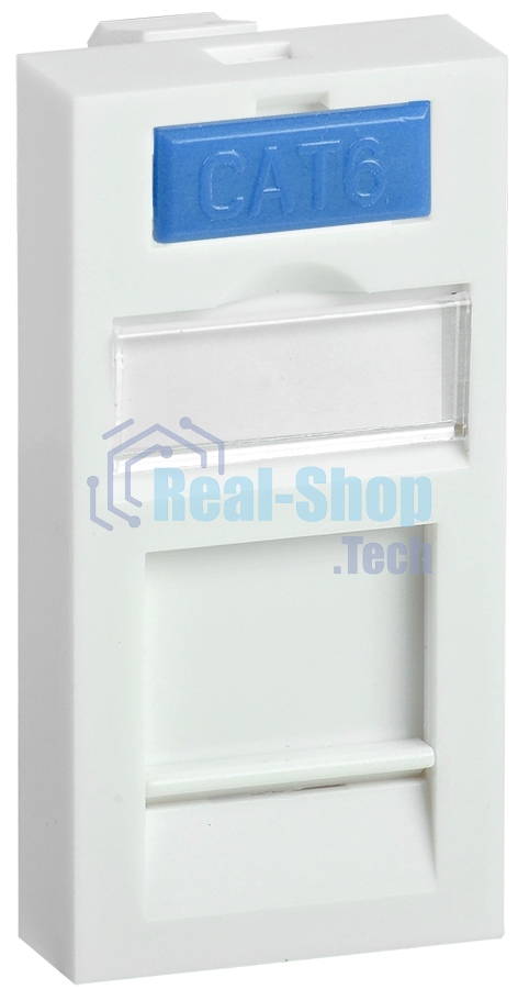 Вставка ITK CS6-11M со шторкой 22.5x45 1xKeystone пластик белый (упак.:1шт)
