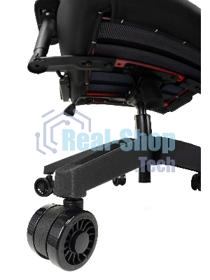 Кресло Knight Outrid Smile черный, экокожа, 120 кг, механизм качания