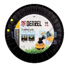 Леска для триммера Denzel звезда, 4,0мм х 93м, на DIN катушке FLEX CORD