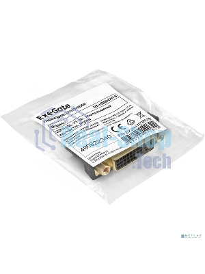 Переходник DVI-D-HDMI ExeGate EX-HDMI-DVI-3 (25F/19M, v 1.4b, позолоченные контакты, экран)