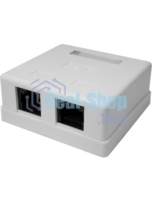 Компьютерная розетка 8P8C (RJ-45), UTP, Cat.6, 2 порта