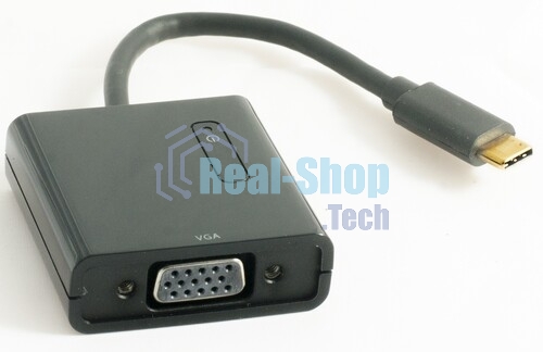 Переходник Type-C папа на VGA мама с магнитным разъемом