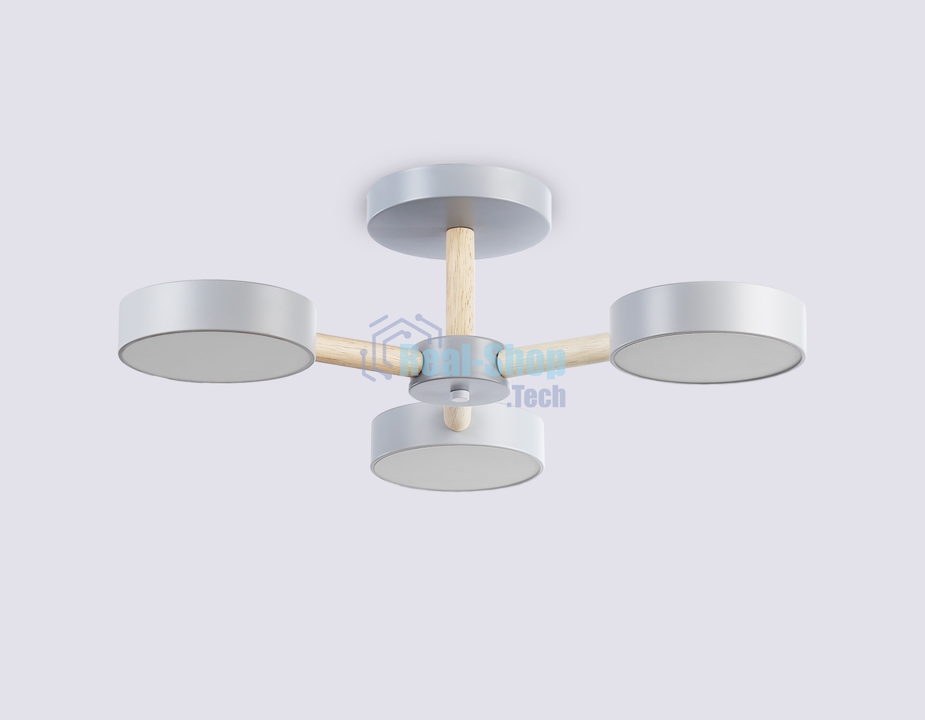 Светильник Ambrella light FL4822/3 GR серый 3000K-6400K 40W D580*160 (ПДУ ИК)