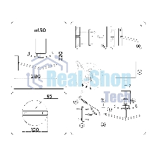 Настенный светильник Ambrella light LH57004 SN/FR никель/белый матовый E14 max 40W 280*150*220