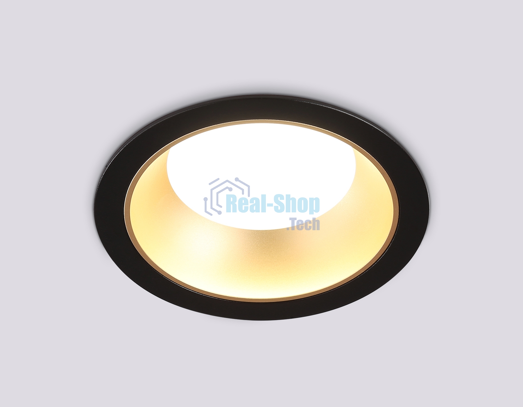 Светильник Ambrella light TN52334 SBK/SGD черный песок/золото песок GX53 max 12W D115*25