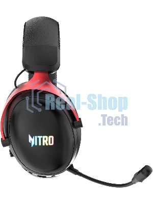 Гарнитура Acer OHR401 чёрный, беспроводная + проводная, USB/Bluetooth/mini jack 3.5 мм, до 55 ч, подсветка