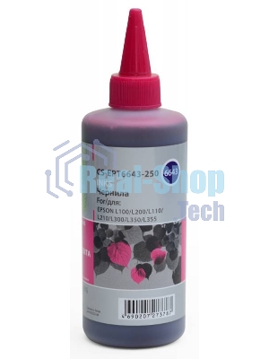 Чернила Cactus CS-EPT6643-250 пурпурный 250мл для Epson L100/L110/L120/L132/L200/L210/L222/L300/L312/L350/L355/L362/L366/L456/L550/L555/L566/L1300