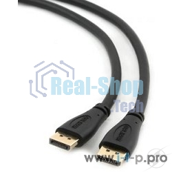 Кабель DisplayPort Gembird/Cablexpert CC-DP2-10, v1.2, 3м, 20M/20M, черный, экран, пакет
