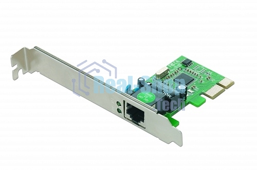 Сетевой адаптер Ethernet Gembird NIC-GX1 1000/100/10, PCI-express, чипсет RTL8111C