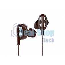 Наушники Harper HV-803 / Проводные / Внутриканальные с микрофоном / Коричневые / 20 Гц - 20 кГц / 96 дБ / Двухстороннее / Mini-jack / 3.5 мм