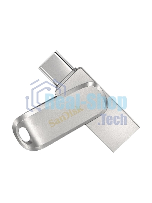 Флешка USB Sandisk Ultra Dual Luxe (SDDDC4-032G-G46), 32Gb, USB 3.2 Gen 1/Type-C, R/W 150/40, серебристый