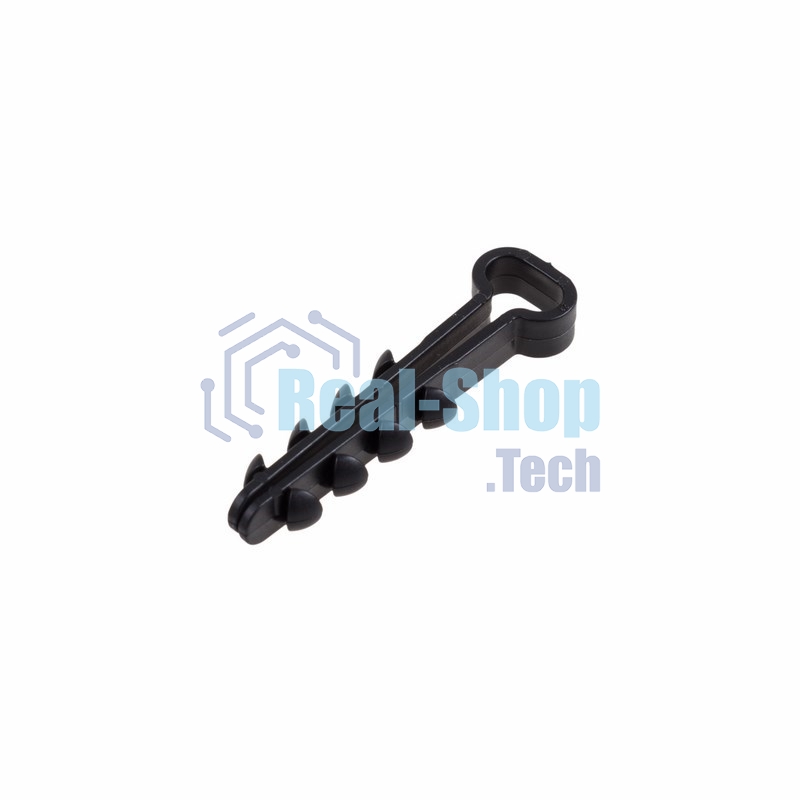 Дюбель-хомут нейлоновый прямоугольный Rexant 5-8 мм, черный, упаковка 100 шт.