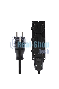 Удлинитель-шнур на рамке Rexant КГ 3х1.5, 30 м, 3 гнезда, морозостойкий, с/з, 16 А, 3500 Вт, IP44 (Сделано в России)