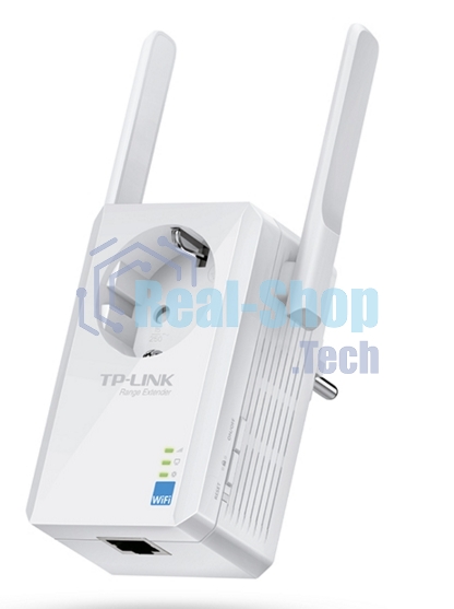Сетевой адаптер TP-Link SOHO TL-WA860RE 300Mbps Wireless N Wall Plugged Range Extender with AC Passthrough, QCA(Atheros), 2T2R, 2.4GHz, 802.11b/g/n, 1 10/100Mbps LAN port, Range Extender button, Range Extender mode, suppo поставляется без кабеля RJ-45