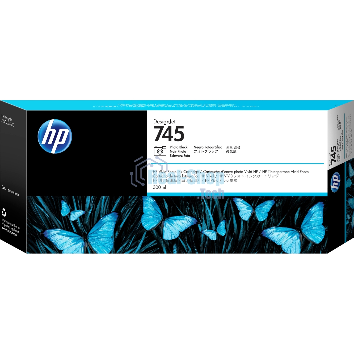 Картридж струйный HP 745 300мл фото черный Ink Cartridge