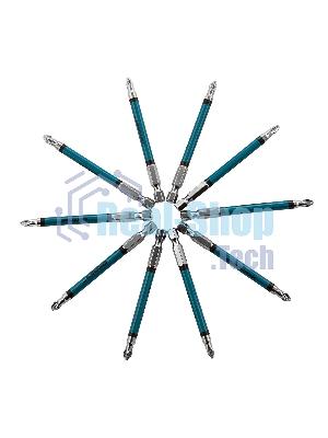 Набор бит Gross PZ2 х90, сталь S2, 10 шт.