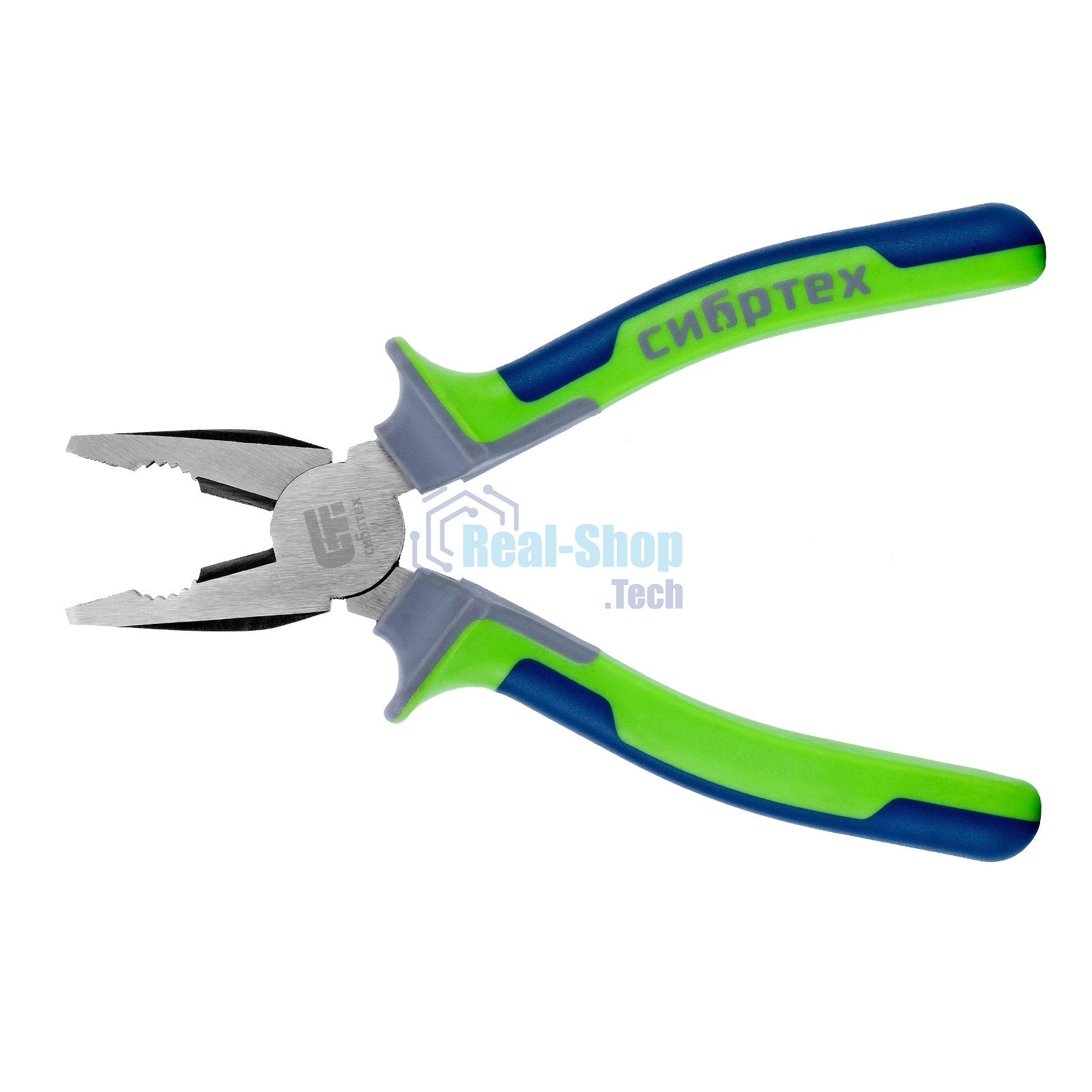 Плоскогубцы Сибртех комбинированные, 200 мм, фосфатирование, трехкомпонентные рукоятки