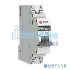 Выключатель автоматический модульный 1п C 6А 4.5кА ВА 47-63 PROxima EKF mcb4763-1-06C-pro