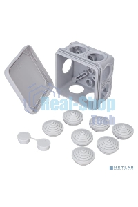 Рувинил 67030 Тусо. Коробка расп. для о/п, 70х70х40 мм, 7вводов, IP55 (св.-серая)